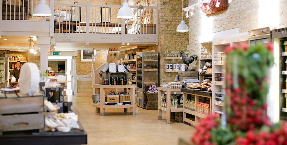 Daylesford farmshop near Kingham draws customers from far and wide.